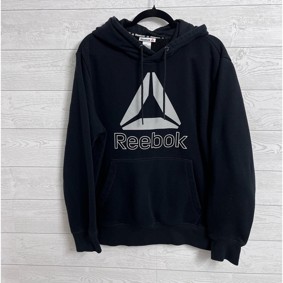 Reebok Other - Reebok Men’s Black Pullover Long Sleeve Hood Sweatshirt. Size L